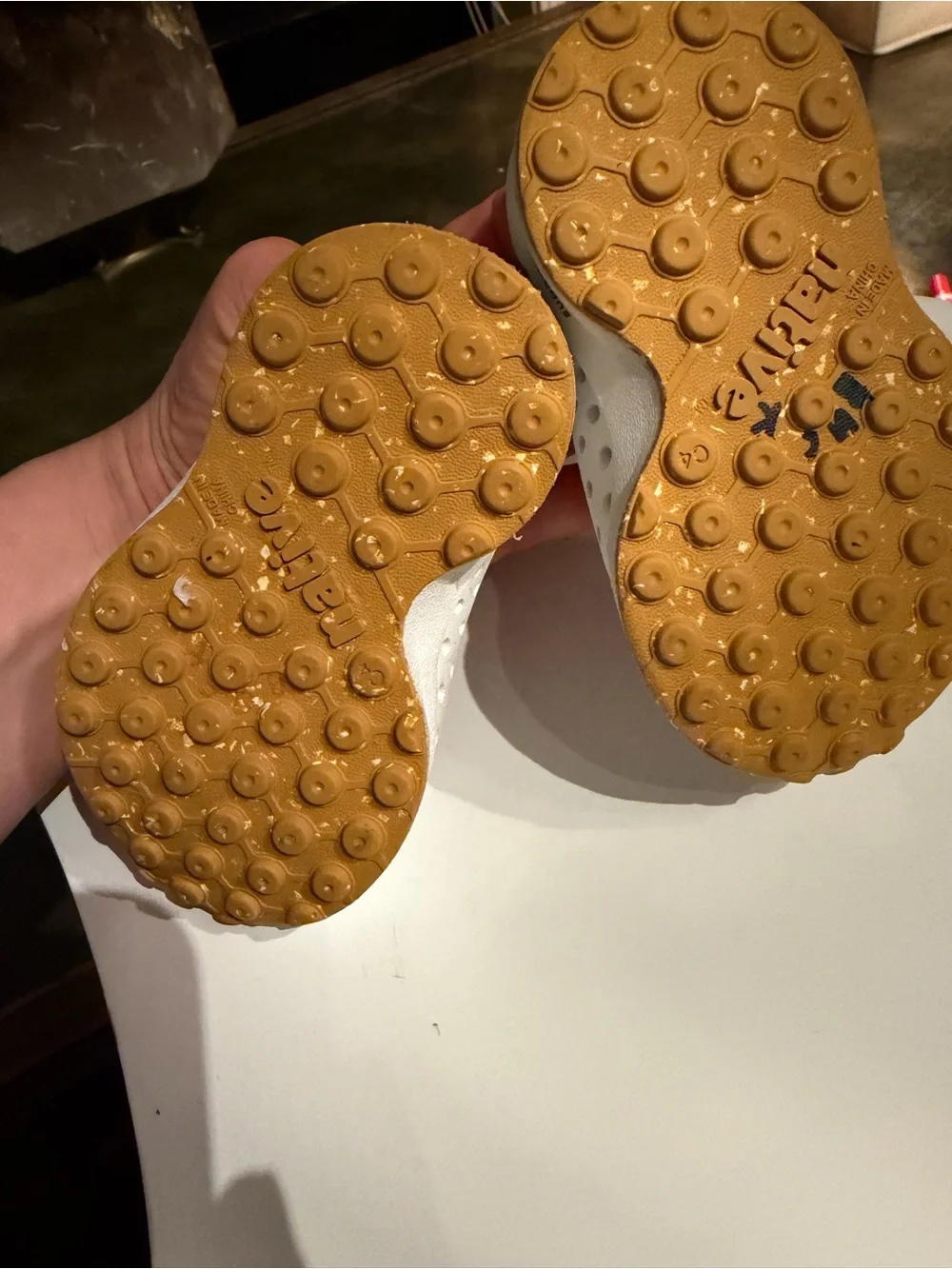 Native Kids White Slip-On Water Shoes with Gum Sole